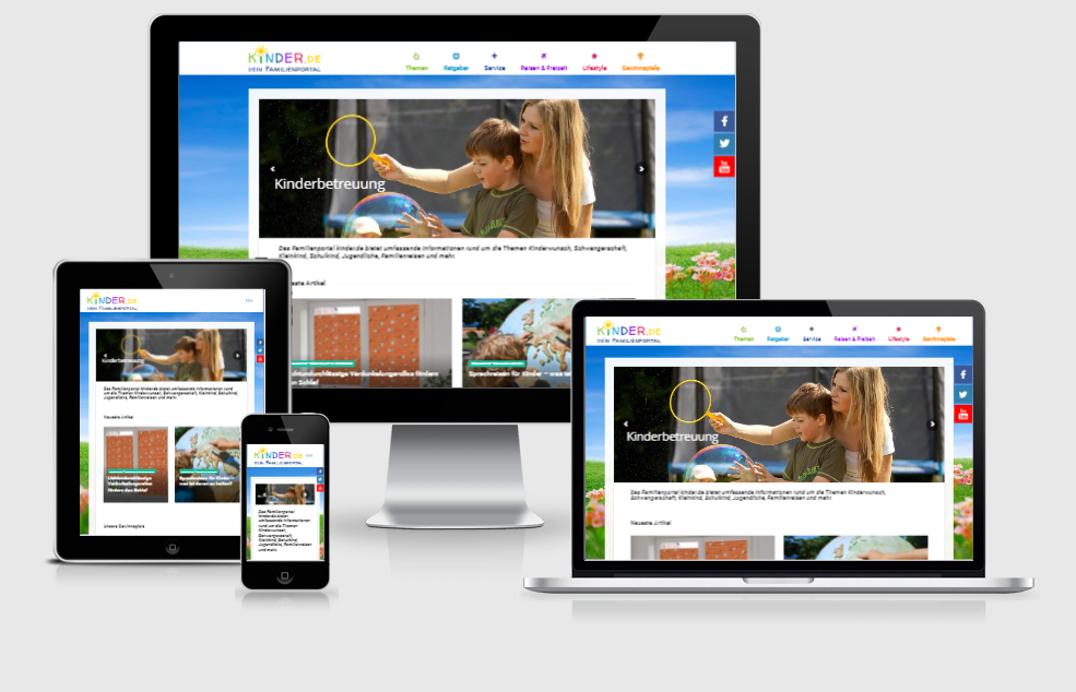 neue Webseite Kinder.de